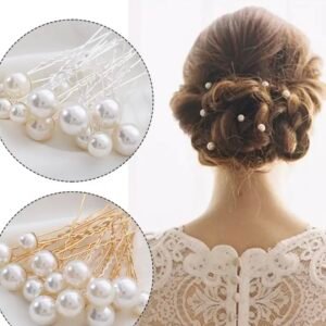 Pearl-Adorned Hair Pins