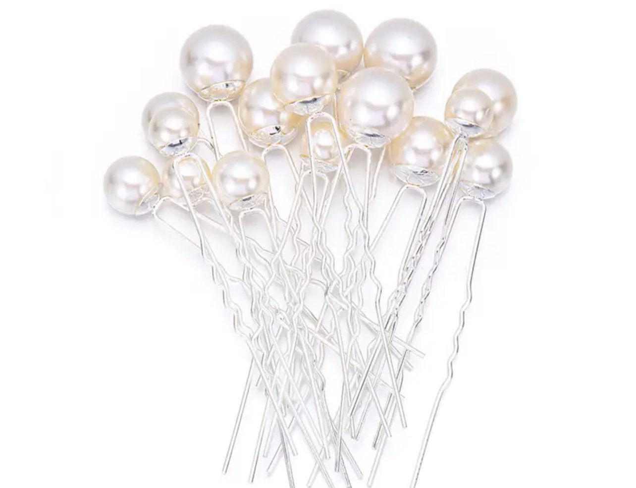 Pearl-Adorned Hair Pins - Image 2