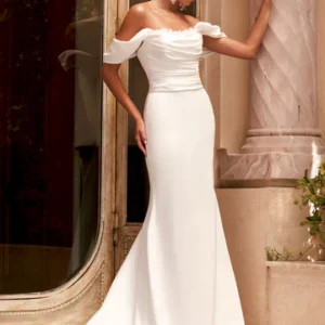 Carter Trumpet/Mermaid Straight across Ivory Wedding dress